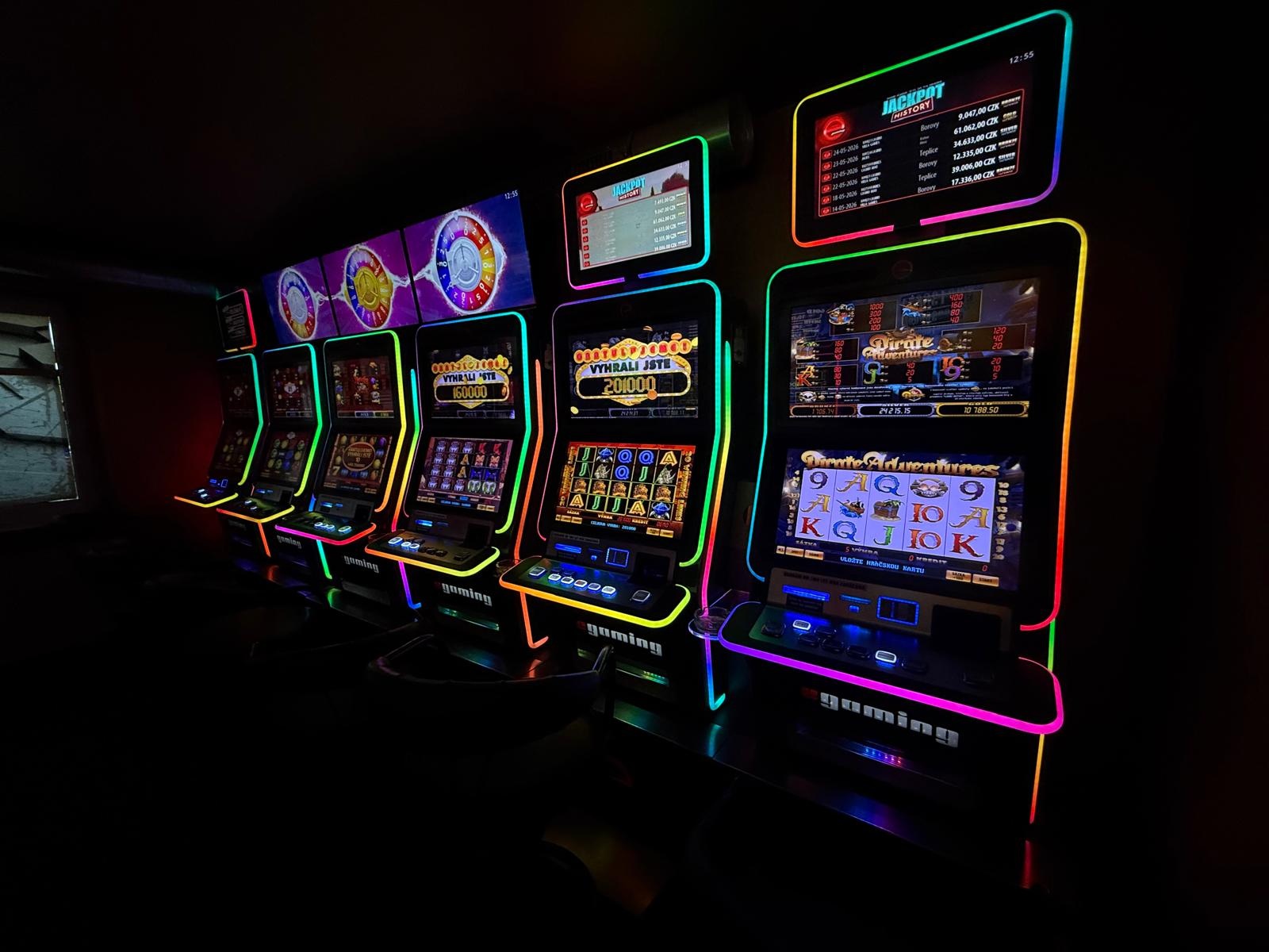 Spielautomaten im Casino Borovy